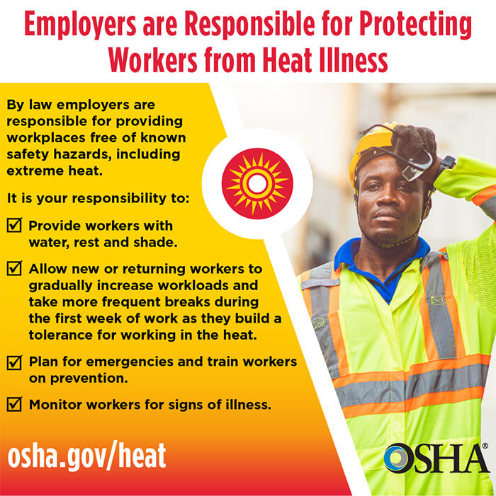 Employers are Responsible for Protecting Workers from Heat Illness